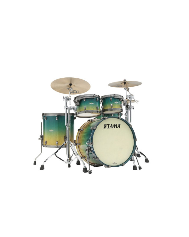 Tama ME42TZUS-VMMF Starclassic Maple Exotic Shell Kit 4 pcs - Marine Shoreline Movingui Fade/Smoked Black Nickel HW