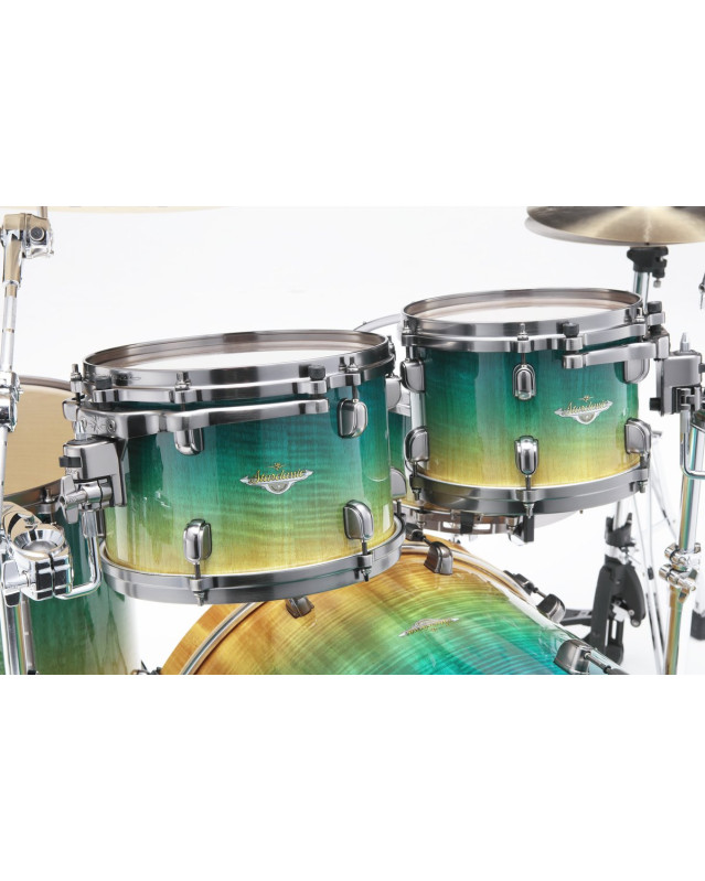 Tama ME42TZUS-VMMF Starclassic Maple Exotic Shell Kit 4 pcs - Marine Shoreline Movingui Fade/Smoked Black Nickel HW