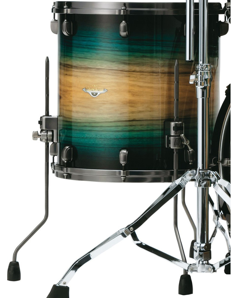 Tama MEF1414U-LEWB Starclassic Maple Exotic Floor Tom 14 - Emerald Pacific Walnut Burst