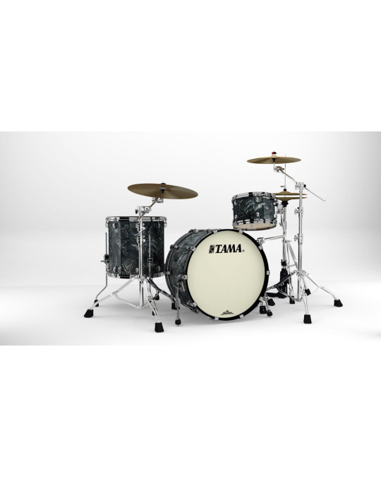 Tama MR32CZBNS-CCL Starclassic Maple Duracover Wrap Shell Kit 3 pcs - Charcoal Swirl/Black Nickel HW