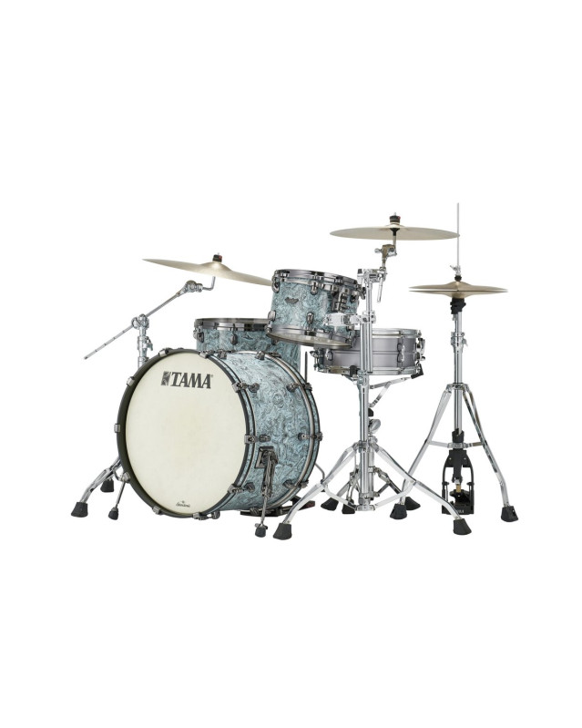 Tama MR32CZBNS-SLW Starclassic Maple Duracover Wrap Shell Kit 3 pcs - Sky Blue Swirl/Black Nickel HW