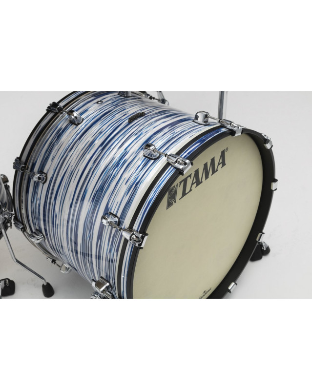 Tama MR32CZS-BWO Starclassic Maple Duracover Wrap Shell Kit 3pcs - Blue & White Oyster /Chrome HW