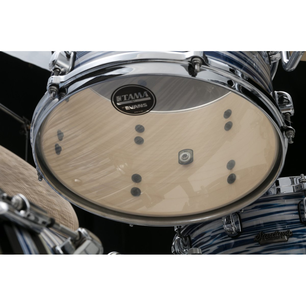 Tama MR32CZS-BWO Starclassic Maple Duracover Wrap Shell Kit 3pcs - Blue & White Oyster /Chrome HW