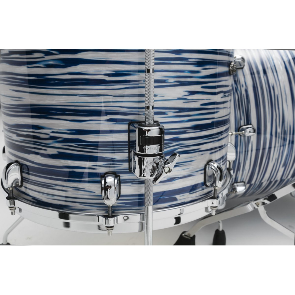 Tama MR32CZS-BWO Starclassic Maple Duracover Wrap Shell Kit 3pcs - Blue & White Oyster /Chrome HW