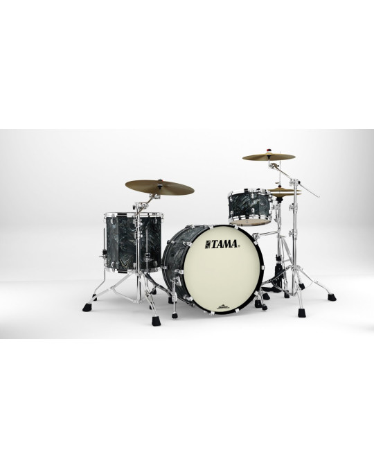 Tama MR32CZS-CCL Starclassic Maple Duracover Wrap Shell Kit 3 pcs - Charcoal Swirl/Chrome HW