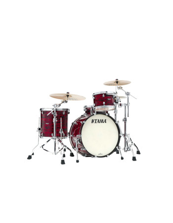 Tama MR32CZS-ROY Starclassic Maple Duracover Wrap Shell Kit 3 pcs - Red Oyster/Chrome HW
