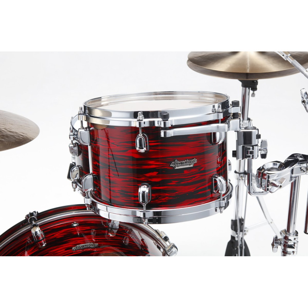 Tama MR32CZS-ROY Starclassic Maple Duracover Wrap Shell Kit 3 pcs - Red Oyster/Chrome HW