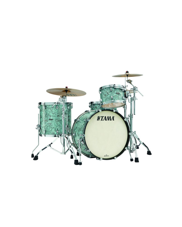 Tama MR32CZS-SLW Starclassic Maple Duracover Wrap Shell Kit 3 pcs - Sky Blue Swirl/Chrome HW