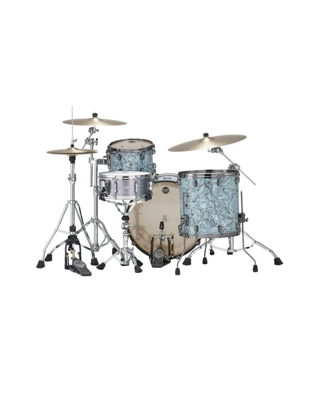Tama MR32CZS-SLW Starclassic Maple Duracover Wrap Shell Kit 3 pcs - Sky Blue Swirl/Chrome HW
