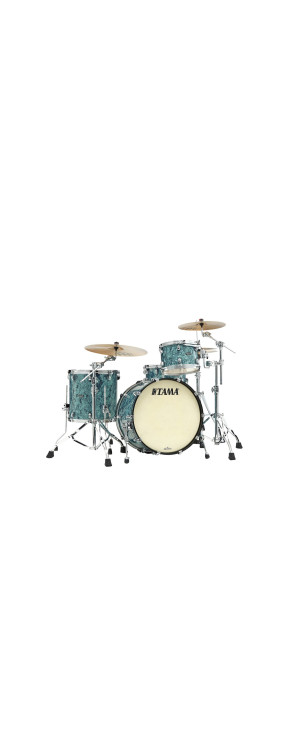 Tama MR32CZS-TQP Starclassic Maple Duracover Wrap Shell Kit 3 pcs - Turquoise Pearl/Chrome HW