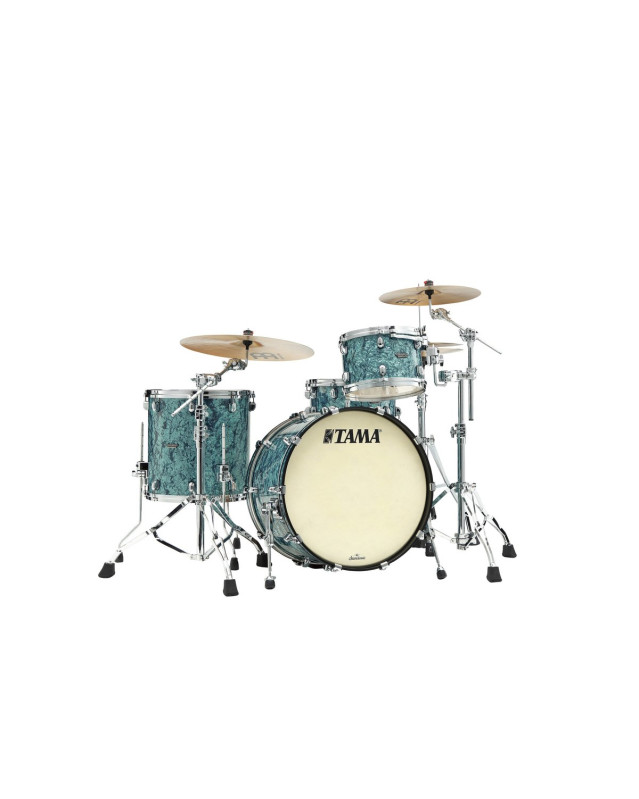 Tama MR32CZS-TQP Starclassic Maple Duracover Wrap Shell Kit 3 pcs - Turquoise Pearl/Chrome HW