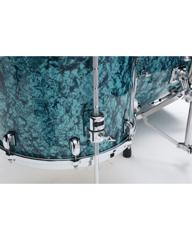 Tama MR32CZS-TQP Starclassic Maple Duracover Wrap Shell Kit 3 pcs - Turquoise Pearl/Chrome HW