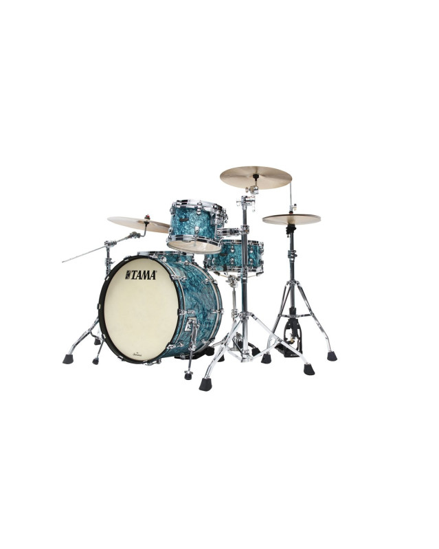Tama MR32CZS-TQP Starclassic Maple Duracover Wrap Shell Kit 3 pcs - Turquoise Pearl/Chrome HW