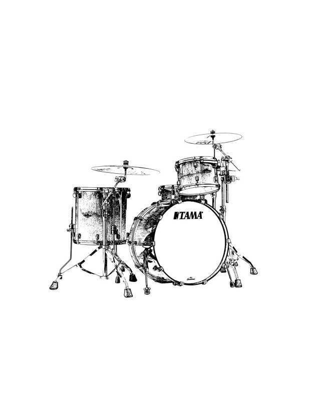 Tama MR32CZUS-TQP Starclassic Maple Duracover Wrap Shell Kit 3 pcs - Turquoise Pearl/Smoked Black Nickel HW