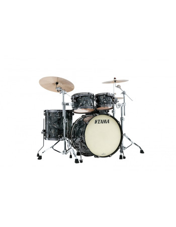 Tama MR42TZBNS-CCL Starclassic Maple Duracover Wrap Shell Kit 4 pcs - Charcoal Swirl/Black Nickel HW