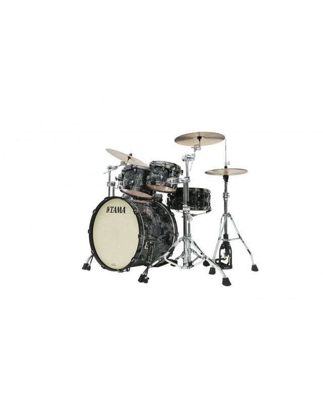 Tama MR42TZBNS-CCL Starclassic Maple Duracover Wrap Shell Kit 4 pcs - Charcoal Swirl/Black Nickel HW