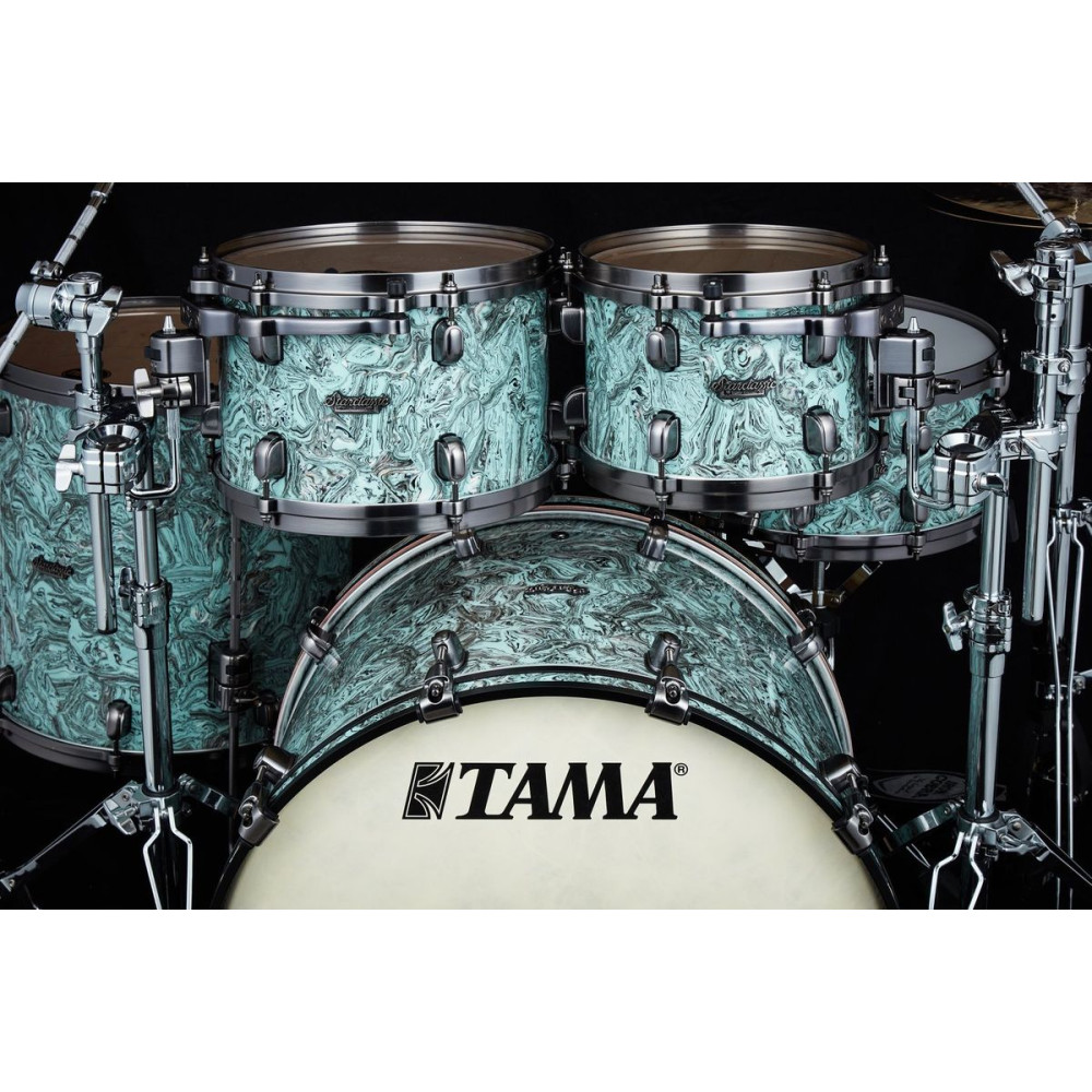 Tama MR42TZBNS-SLW Starclassic Maple Duracover Wrap Shell Kit 4 pcs - Sky Blue Swirl/Black Nickel HW