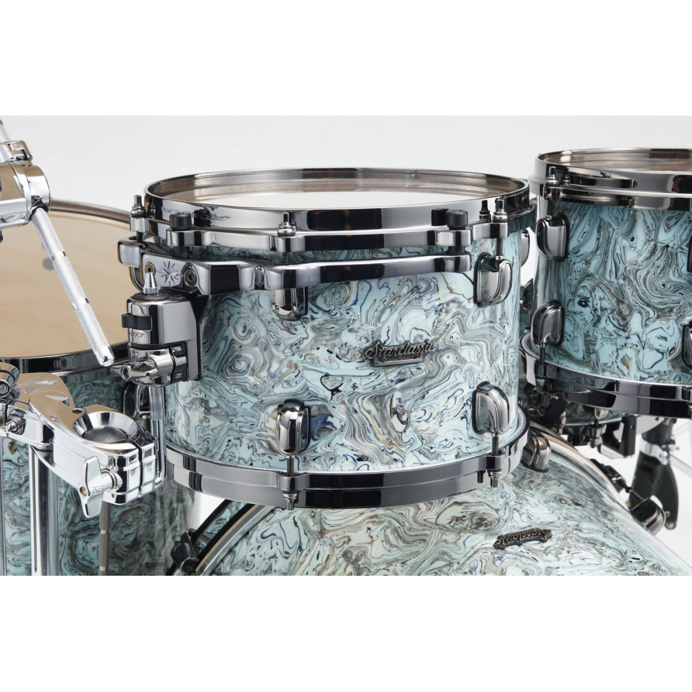Tama MR42TZBNS-SLW Starclassic Maple Duracover Wrap Shell Kit 4 pcs - Sky Blue Swirl/Black Nickel HW