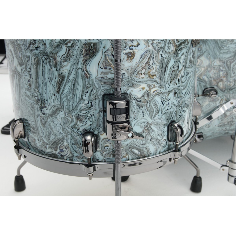Tama MR42TZBNS-SLW Starclassic Maple Duracover Wrap Shell Kit 4 pcs - Sky Blue Swirl/Black Nickel HW