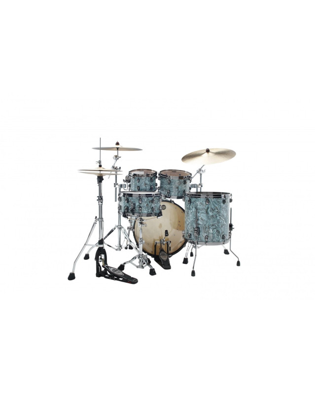 Tama MR42TZBNS-SLW Starclassic Maple Duracover Wrap Shell Kit 4 pcs - Sky Blue Swirl/Black Nickel HW