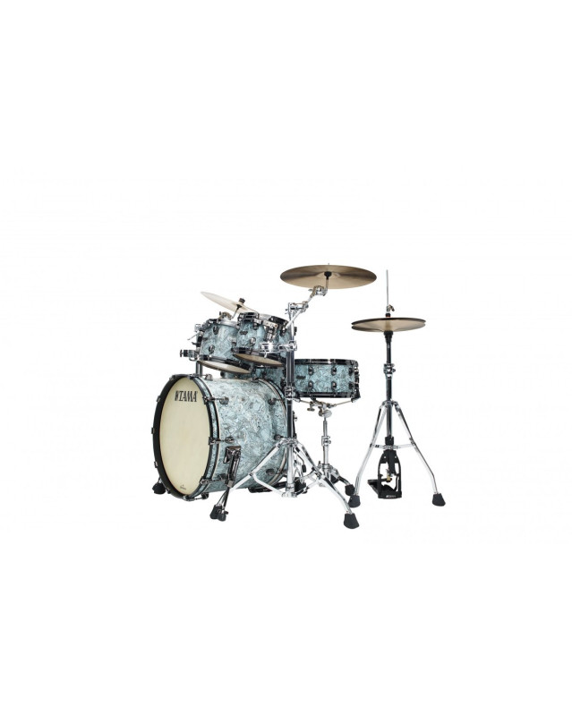Tama MR42TZBNS-SLW Starclassic Maple Duracover Wrap Shell Kit 4 pcs - Sky Blue Swirl/Black Nickel HW