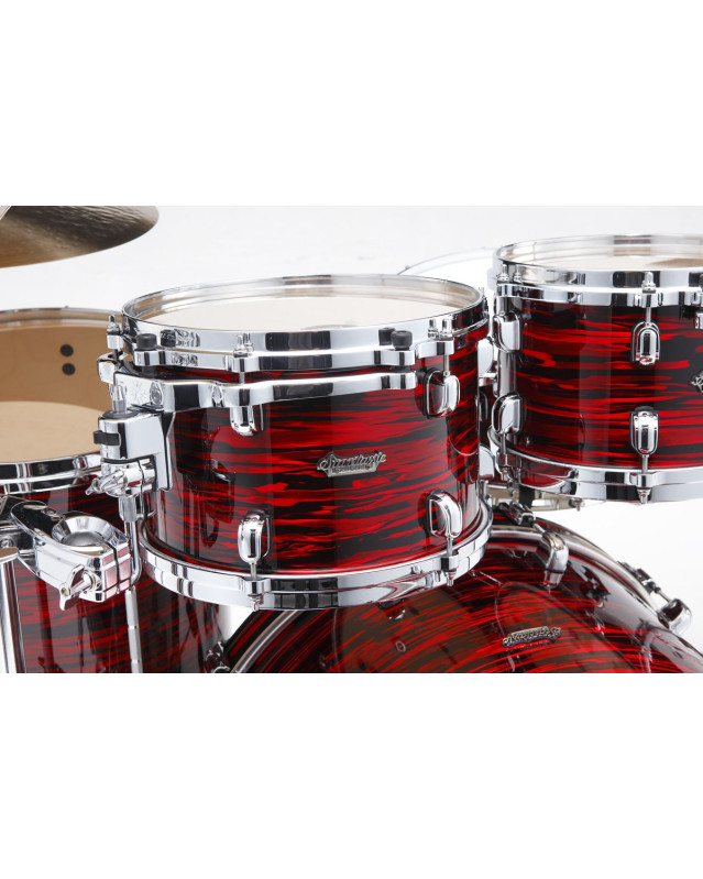 Tama MR42TZS-ROY Starclassic Maple Duracover Wrap Shell Kit 4 pcs - Red Oyster/Chrome HW