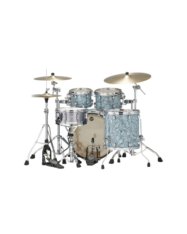 Tama MR42TZS-SLW Starclassic Maple Duracover Wrap Shell Kit 4 pcs - Sky Blue Swirl/Chrome HW