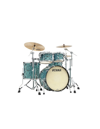 Tama MR42TZS-TQP Starclassic Maple Duracover Wrap Shell Kit 4 pcs - Turquoise Pearl/Chrome HW