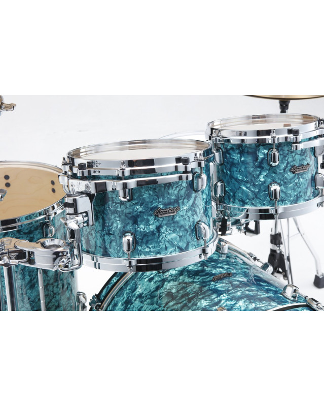 Tama MR42TZS-TQP Starclassic Maple Duracover Wrap Shell Kit 4 pcs - Turquoise Pearl/Chrome HW