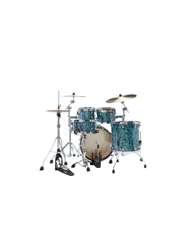 Tama MR42TZS-TQP Starclassic Maple Duracover Wrap Shell Kit 4 pcs - Turquoise Pearl/Chrome HW