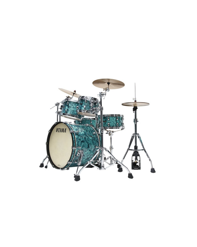 Tama MR42TZS-TQP Starclassic Maple Duracover Wrap Shell Kit 4 pcs - Turquoise Pearl/Chrome HW