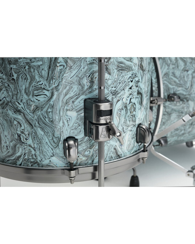 Tama MR42TZUS-SLW Starclassic Maple Duracover Wrap Shell Kit 4 pcs - Sky Blue Swirl/Smoked Black Nickel HW