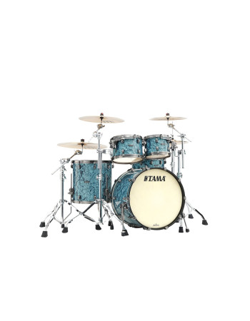 Tama MR42TZUS-TQP Starclassic Maple Duracover Wrap Shell Kit 4 pcs - Turquoise Pearl/Smoked Black Nickel HW