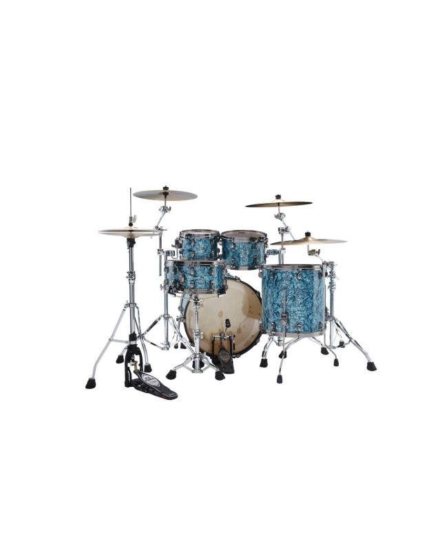 Tama MR42TZUS-TQP Starclassic Maple Duracover Wrap Shell Kit 4 pcs - Turquoise Pearl/Smoked Black Nickel HW