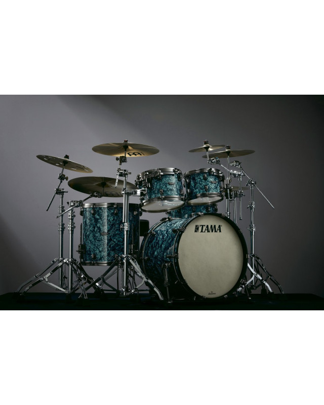 Tama MR42TZUS-TQP Starclassic Maple Duracover Wrap Shell Kit 4 pcs - Turquoise Pearl/Smoked Black Nickel HW