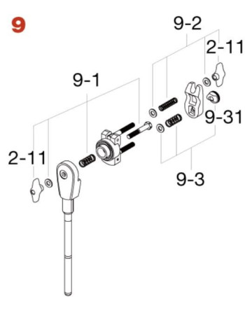 Tama MRB20U Boom Arm for HH905RH HiHat Stand - complete