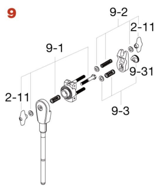 Tama MRB20U Boom Arm for HH905RH HiHat Stand - complete