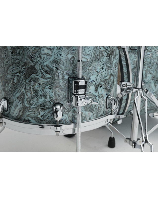 Tama MRF1414-SLW Starclassic Maple Duracover Wrap Floor Tom 14 - Sky Blue Swirl