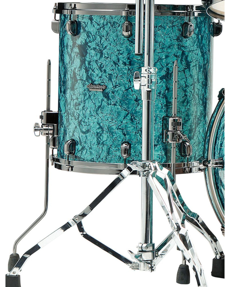 Tama MRF1414BN-TQP Starclassic Maple Duracover Wrap Floor Tom 14 - Turquoise Pearl