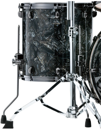 Tama MRF1614BN-CCL Starclassic Maple Duracover Wrap Floor Tom 16 - Charcoal Swirl