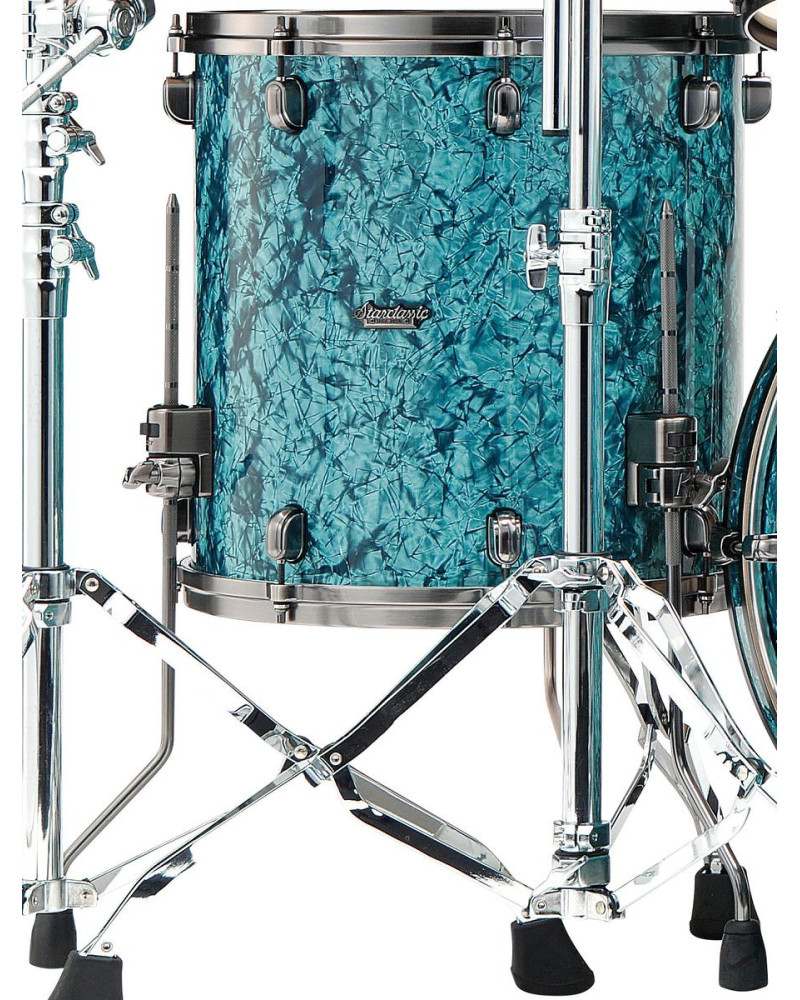 Tama MRF1614U-TQP Starclassic Maple Duracover Wrap Floor Tom 16 - Turquoise Pearl