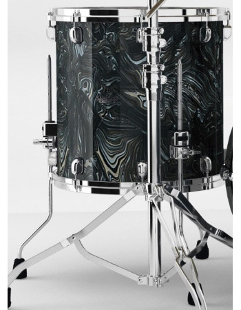Tama MRF1816-CCL Starclassic Maple Duracover Wrap Floor Tom 18 - Charcoal Swirl