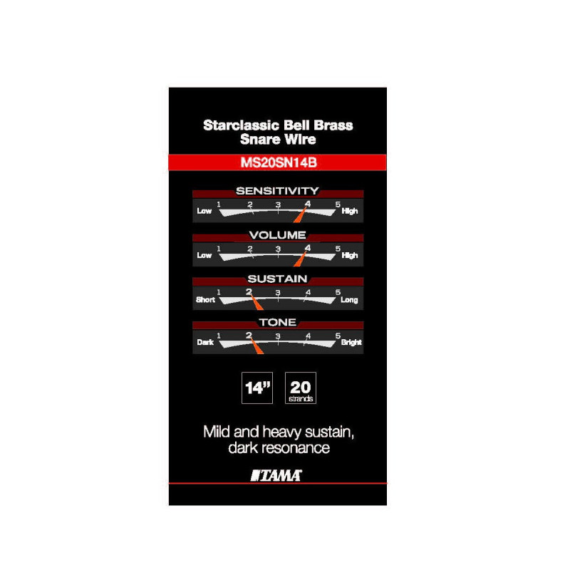 Tama MS20SN14B snare-carpet 14