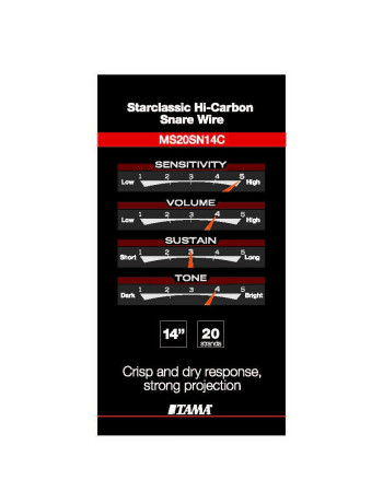 Tama MS20SN14C snare-carpet 14