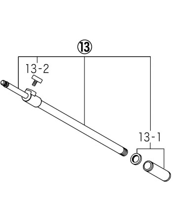 Tama MS436B-1B Boom Pipe (Telescoping) for MS436BK/MS436LBK