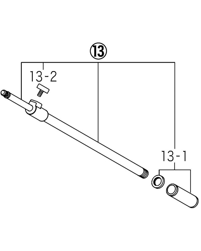 Tama MS436B-1B Boom Pipe (Telescoping) for MS436BK/MS436LBK