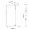 Tama MS436BK Iron Works Tour Series Telescoping Boom Stand