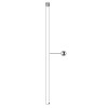 Tama MS450-2B Lower Pipe for MS436BK/MS205BK/MS205VBK/MS200BK/MS736BK/MS737BK - Black