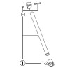 Tama MS455-1B Leg for MS436BK - Black