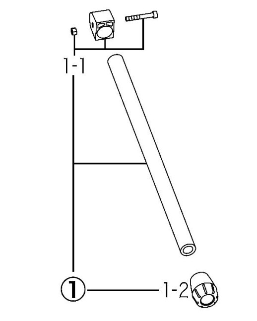 Tama MS455-1B Leg for MS436BK - Black
